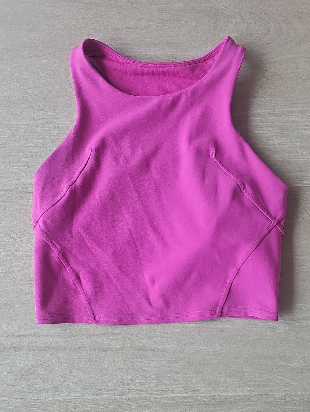 lululemon athletica Bright Pink High-Neck Crop Sports Bra